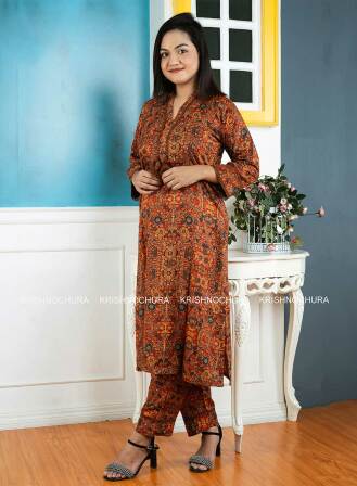 Kashmiri 2 Piece Kurti-KC-DORN