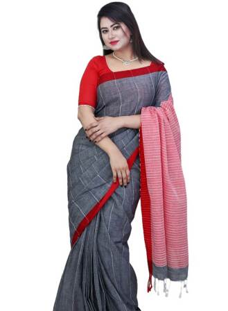 Khadi Stripe Saree