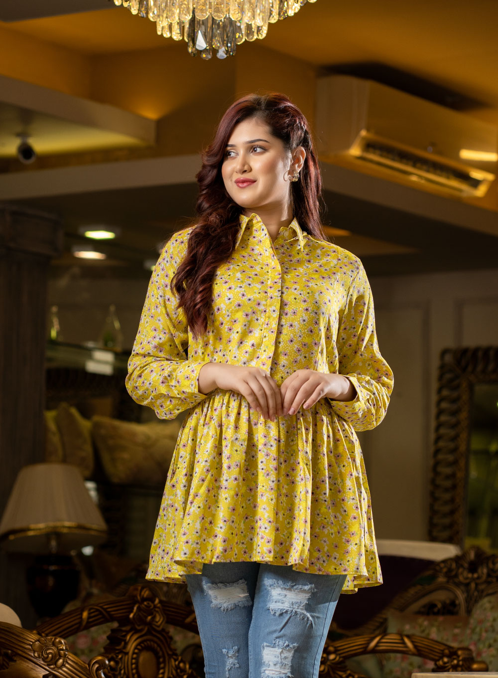 148 - Saphella Floral print Zira Tops for Womens