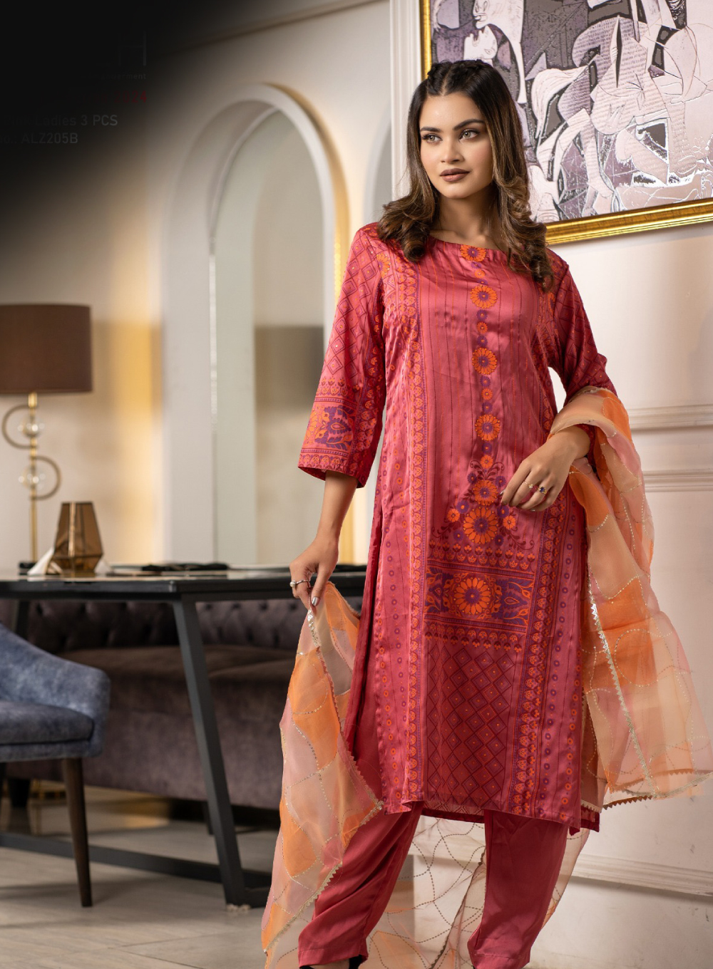 245 - Rough Pink Ladies 3 Pcs