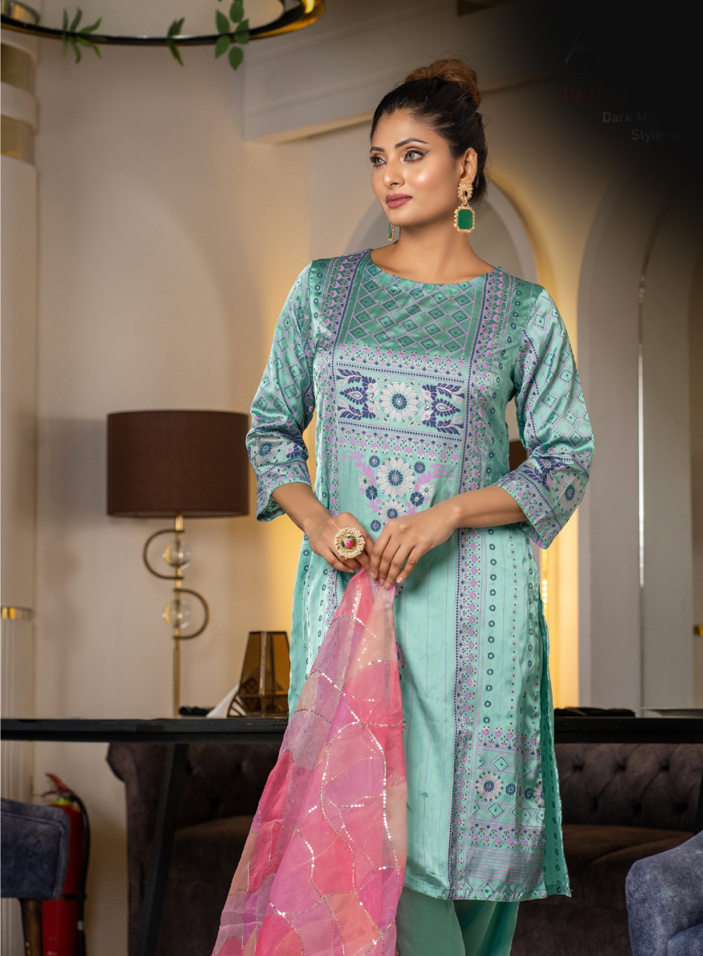 246 - Dark Mint Ladies 3 Pcs