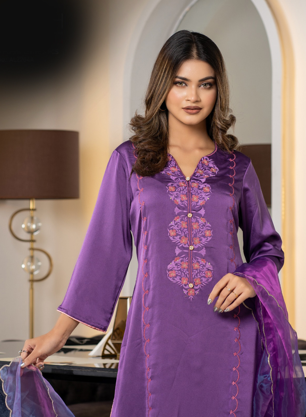 258 - Luxury Purple Ladies 3PCS