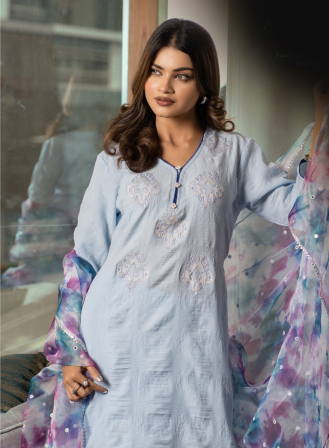 263 - Pastel Blue Ladies 3 PCS