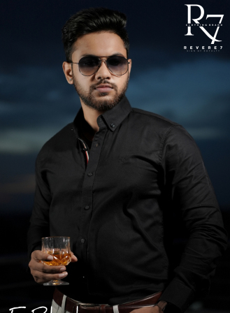 Men's Formal Shirt - Black