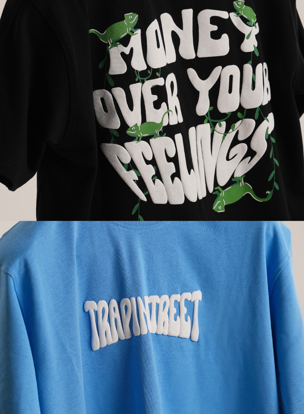 365 - Money Over Your Feelings | Black  Oversized Tee