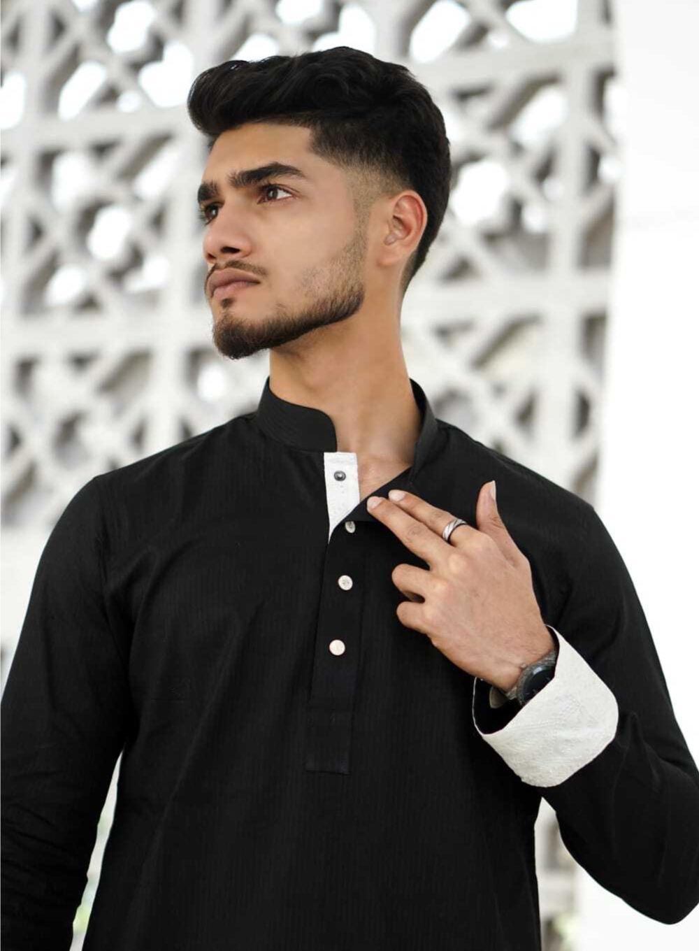 Men's Premium Panjabi Black