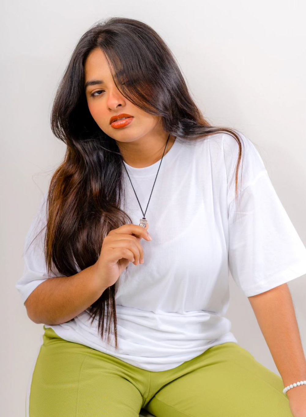 White Drop Shoulder T-shirt