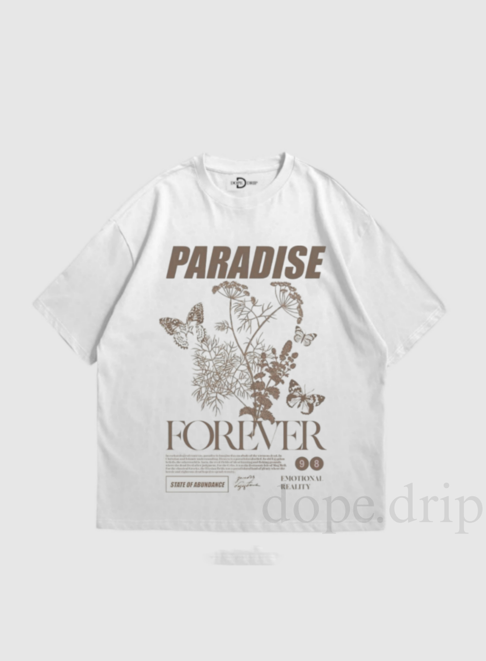 "PARADISE" Drop Shoulder Tees