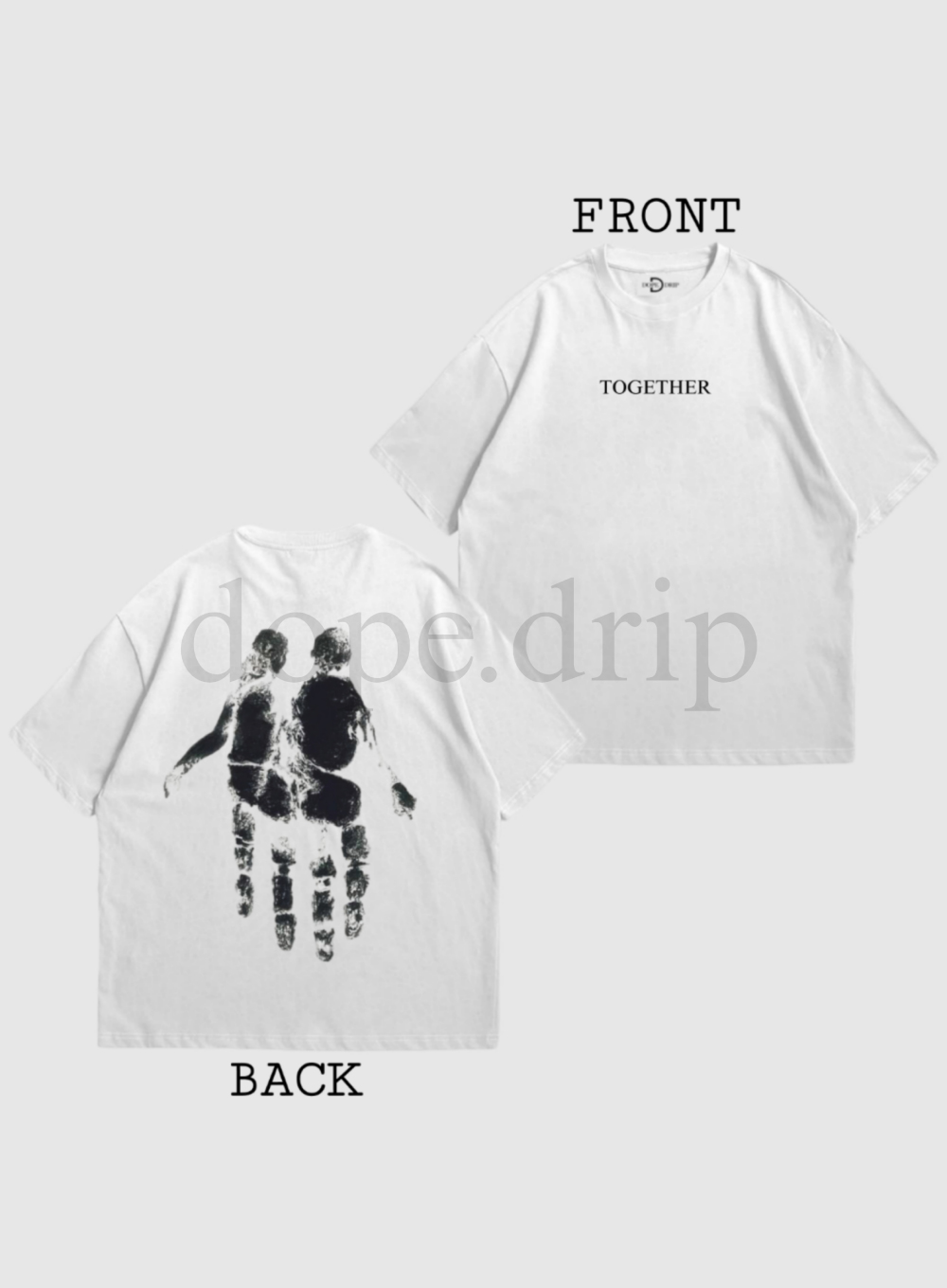 "TOGETHER" Drop Shoulder Tees