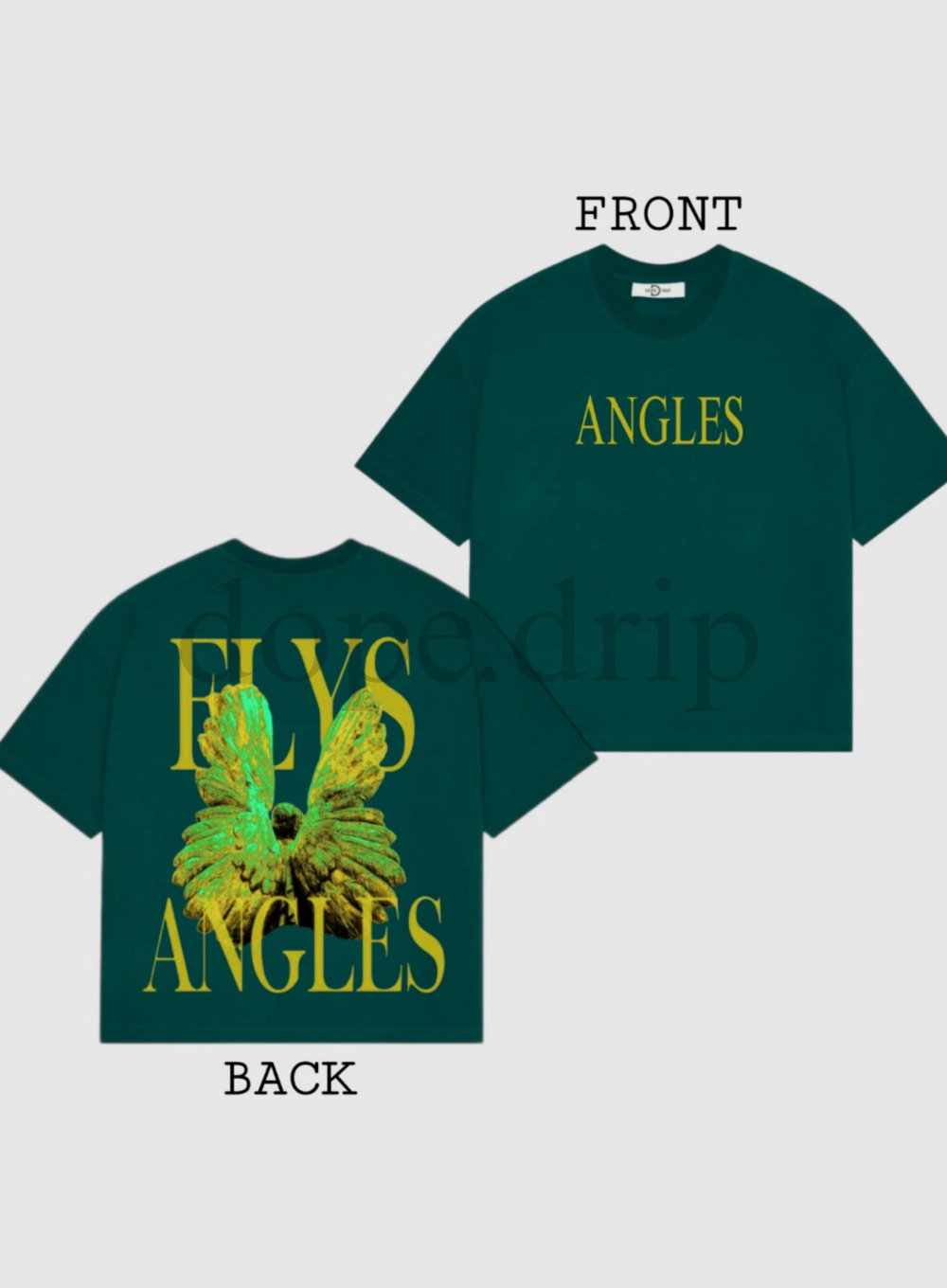 "ANGLES" Drop Shoulder Tees