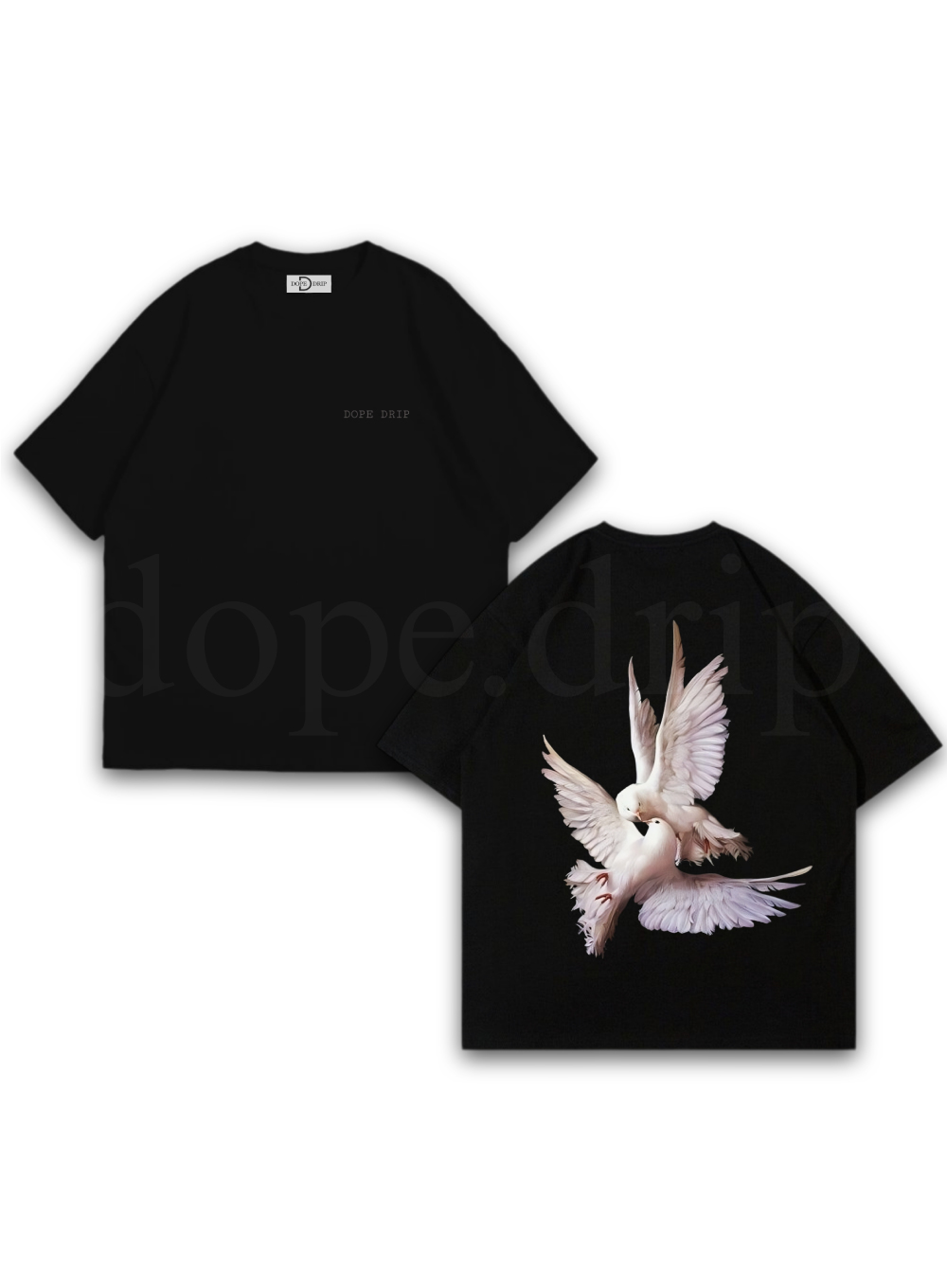 "Dove" Drop Shoulder Tee