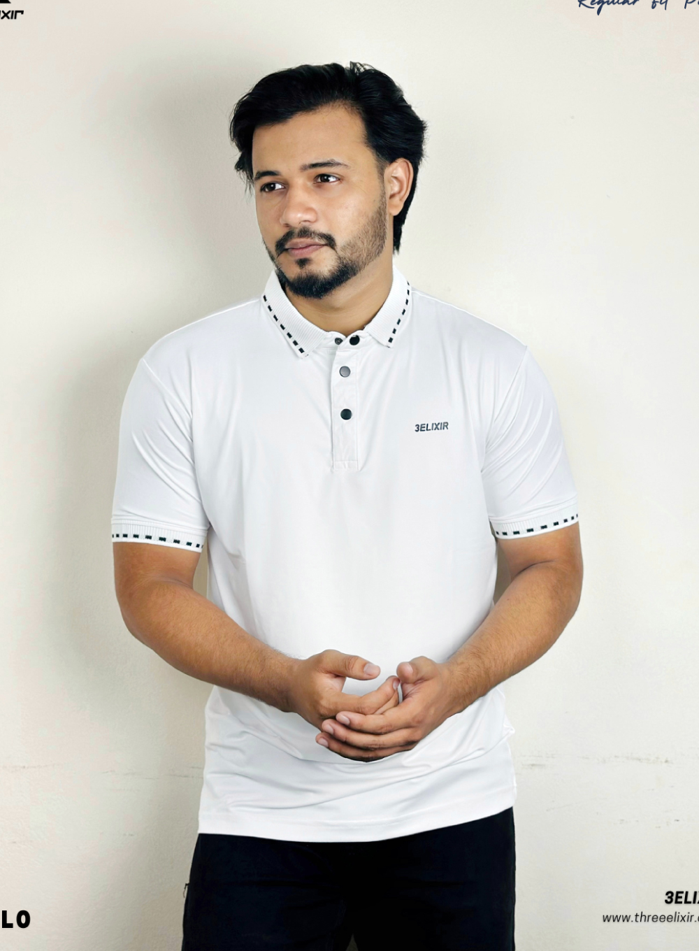 Butter polo-white