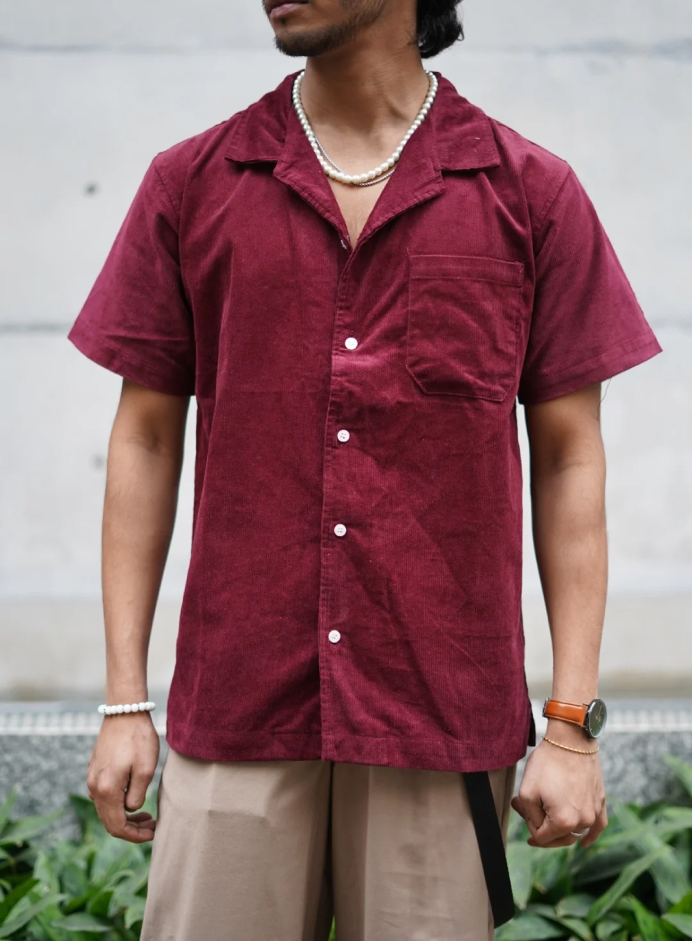 610 - Rhubarb Corduroy Camp Shirt