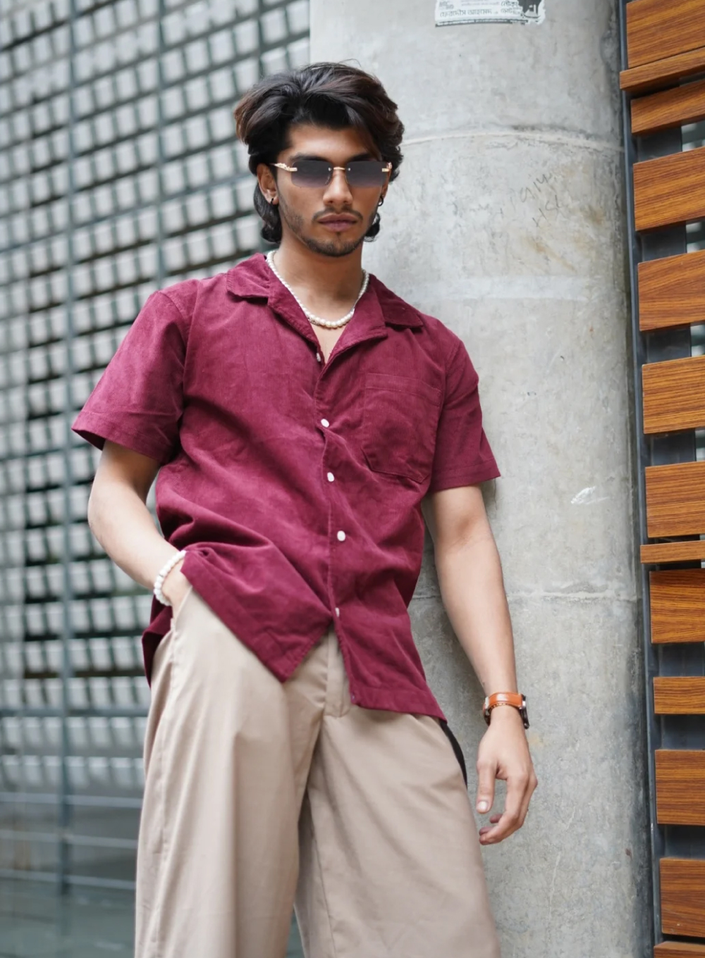 610 - Rhubarb Corduroy Camp Shirt
