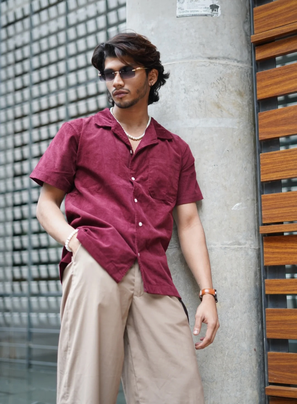 610 - Rhubarb Corduroy Camp Shirt