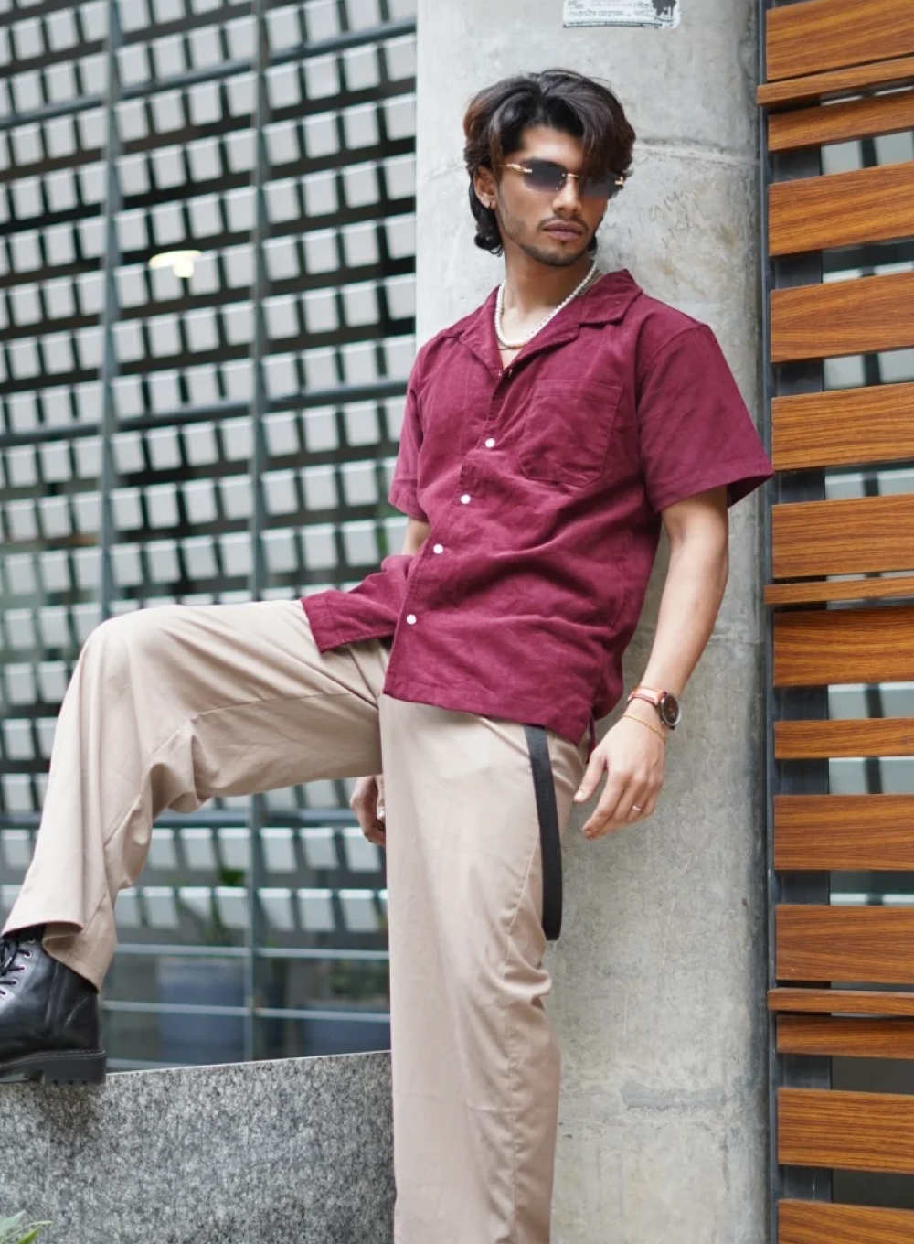 610 - Rhubarb Corduroy Camp Shirt