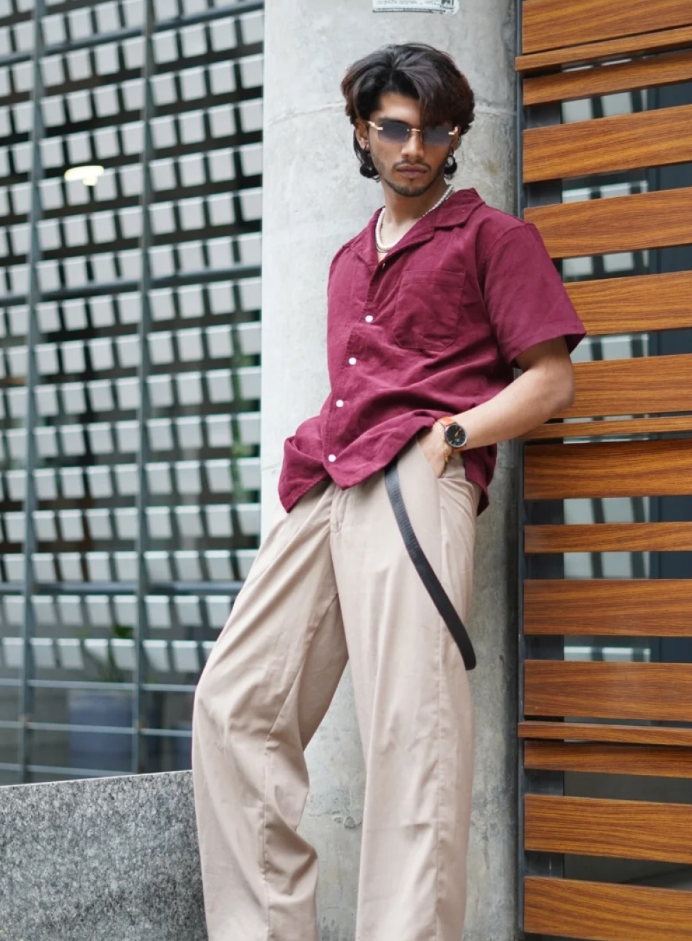610 - Rhubarb Corduroy Camp Shirt