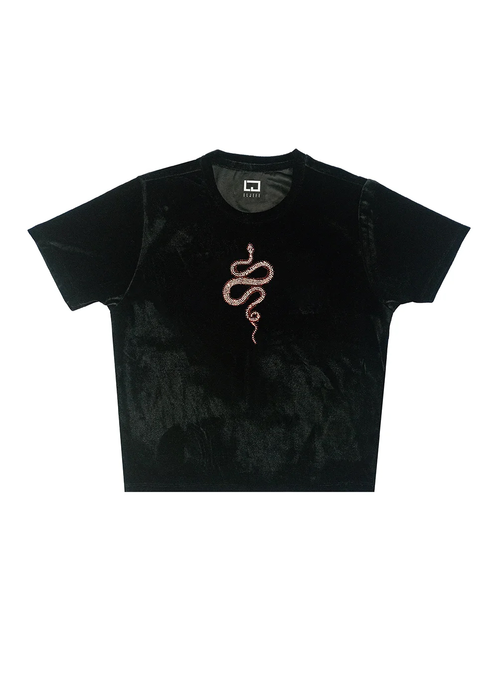 619 - Snake | Crop Top With Rhinestones