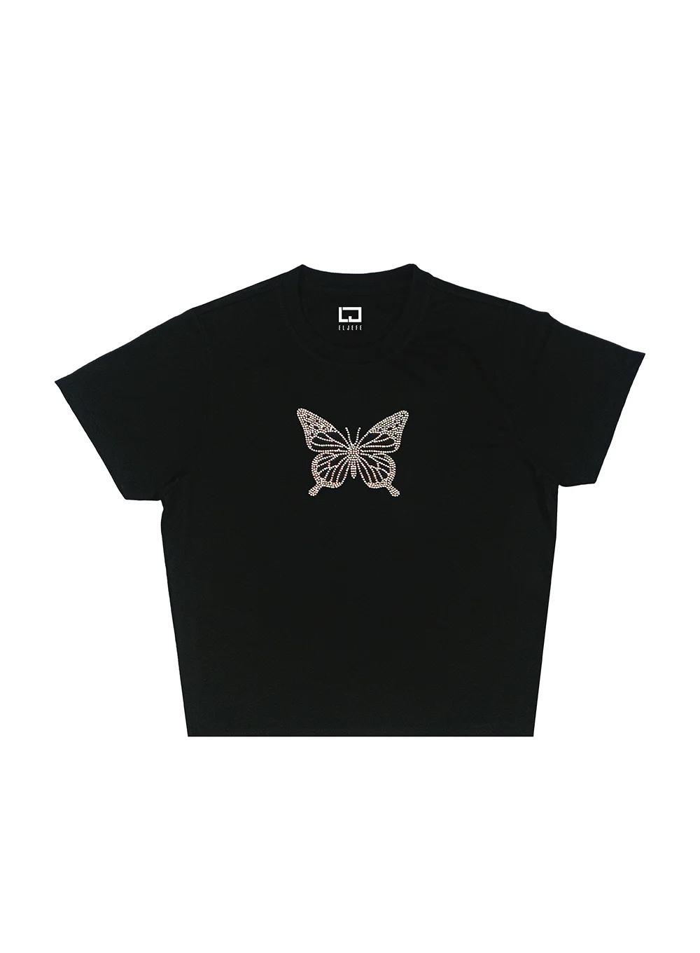 Butterfly | Crop Top With Rhinestones