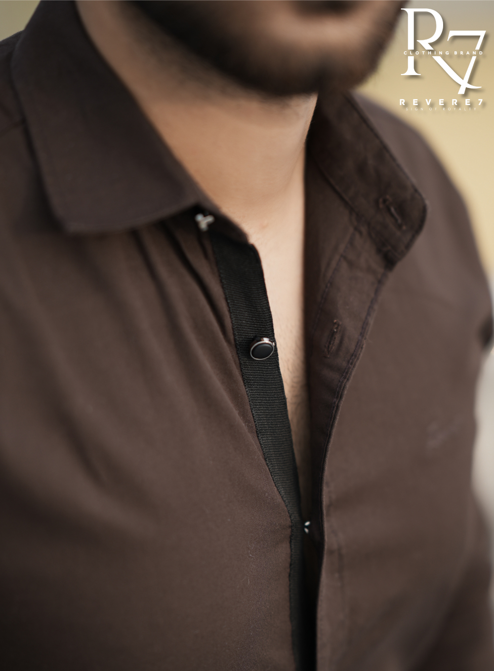 704 - Men's Formal Shirt - Woody Brown