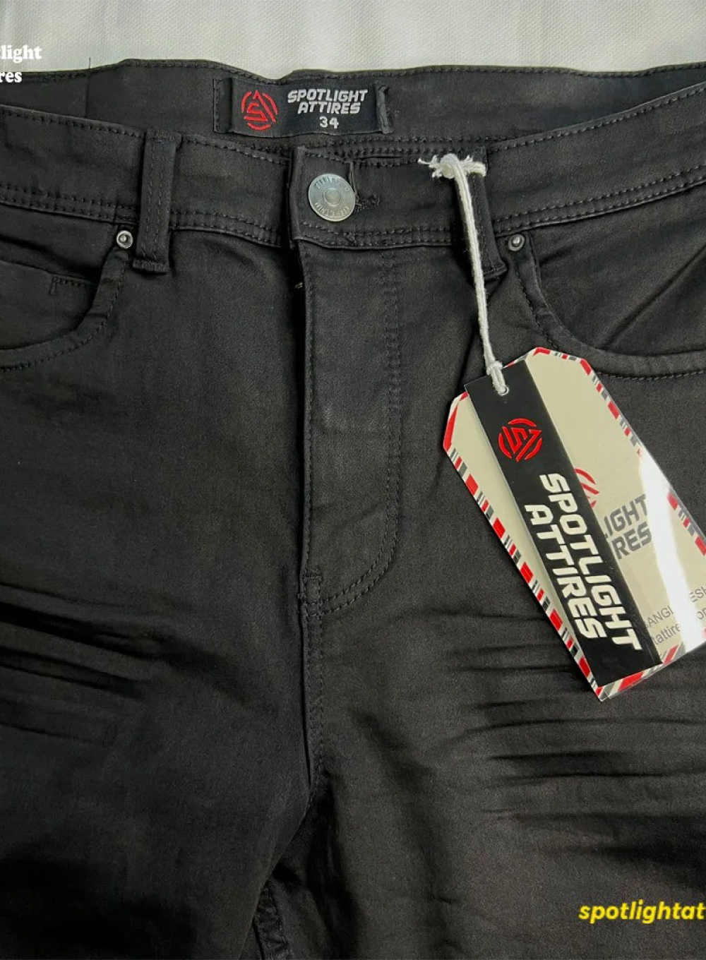 707 - Spotlight Attires Black Denim
