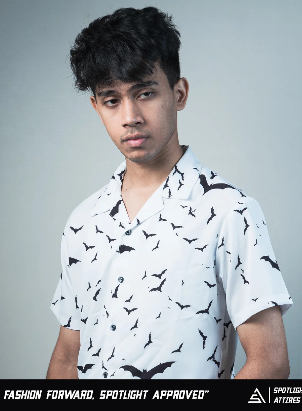712 - Batman Cuban Collar Casual Shirt