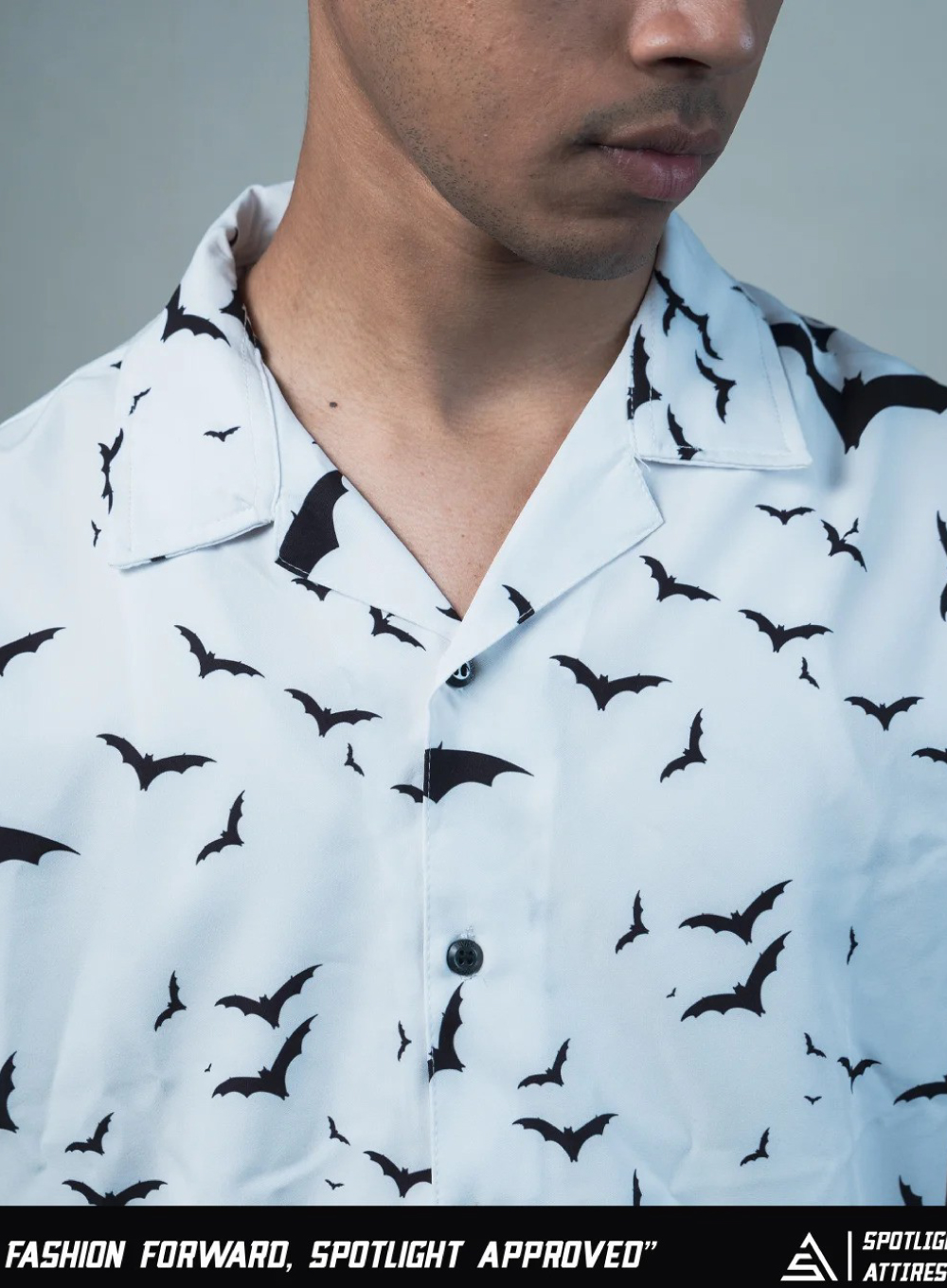 712 - Batman Cuban Collar Casual Shirt