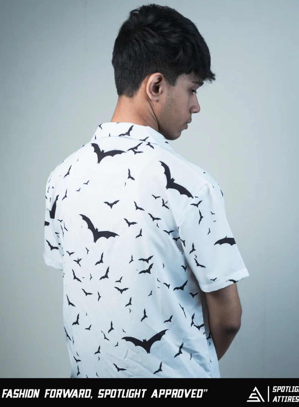 712 - Batman Cuban Collar Casual Shirt