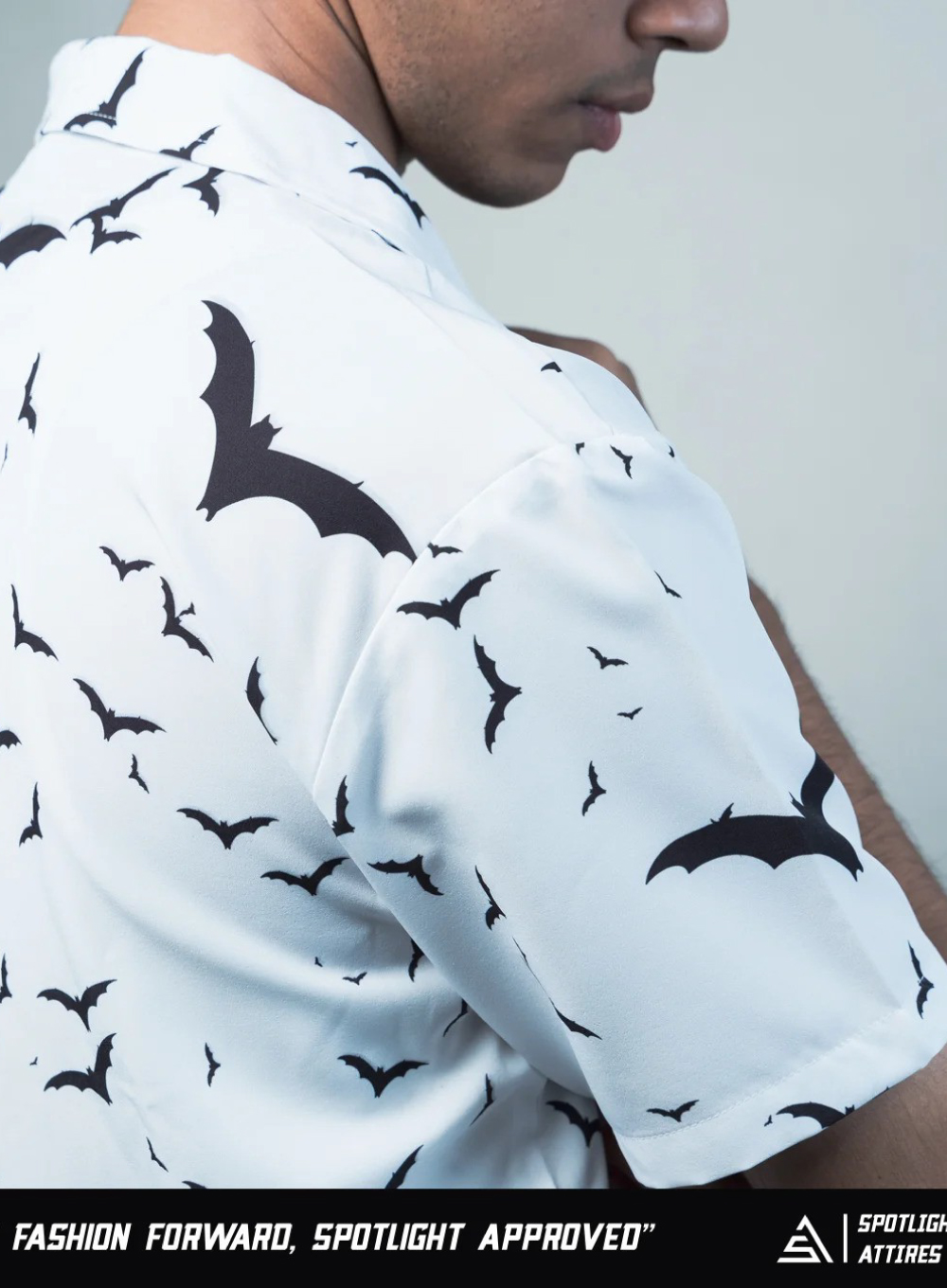 712 - Batman Cuban Collar Casual Shirt