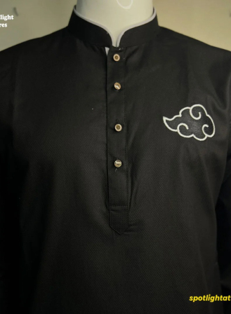 Black Premium Panjabi "The Akatsuki" Black Edition