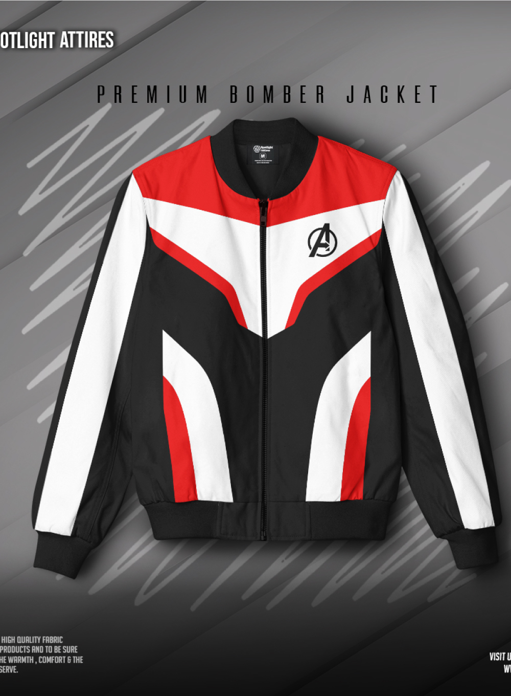 The Avengers Endgame Quantum Realm Design Bomber Jacket