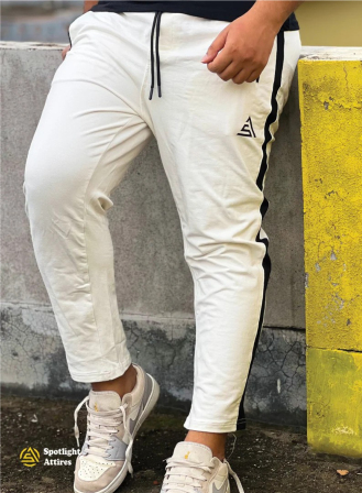 Spotlight Attires Sports Trouser White