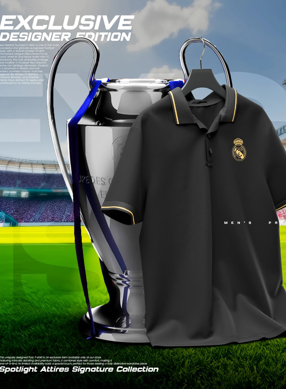 Real Madrid Fan Made Polo T-Shirt