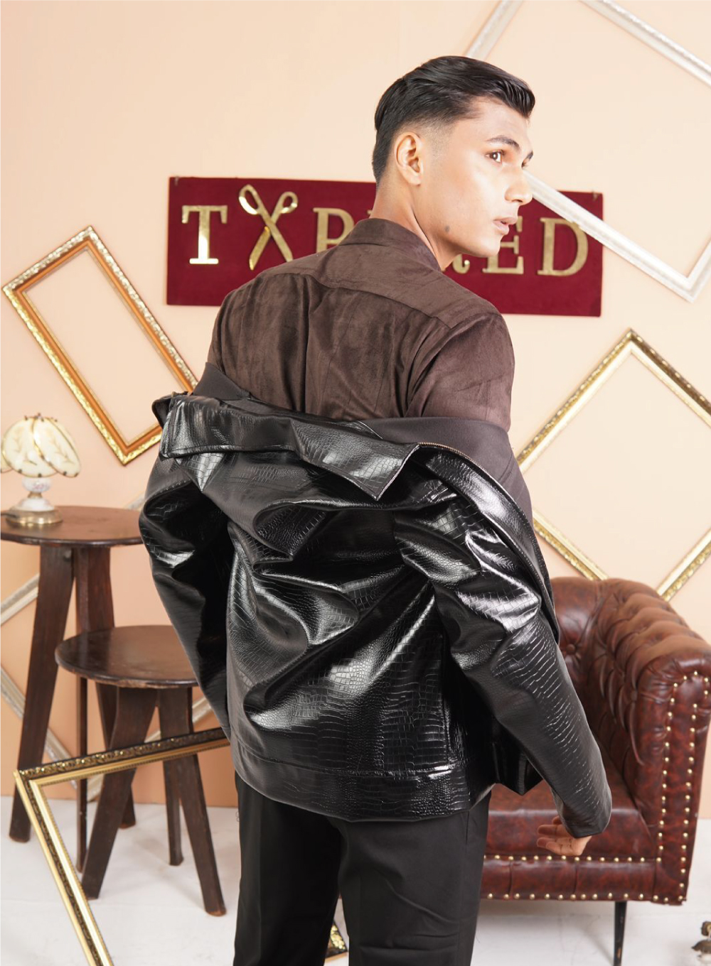 815 - Biker Faux Leather Jackets