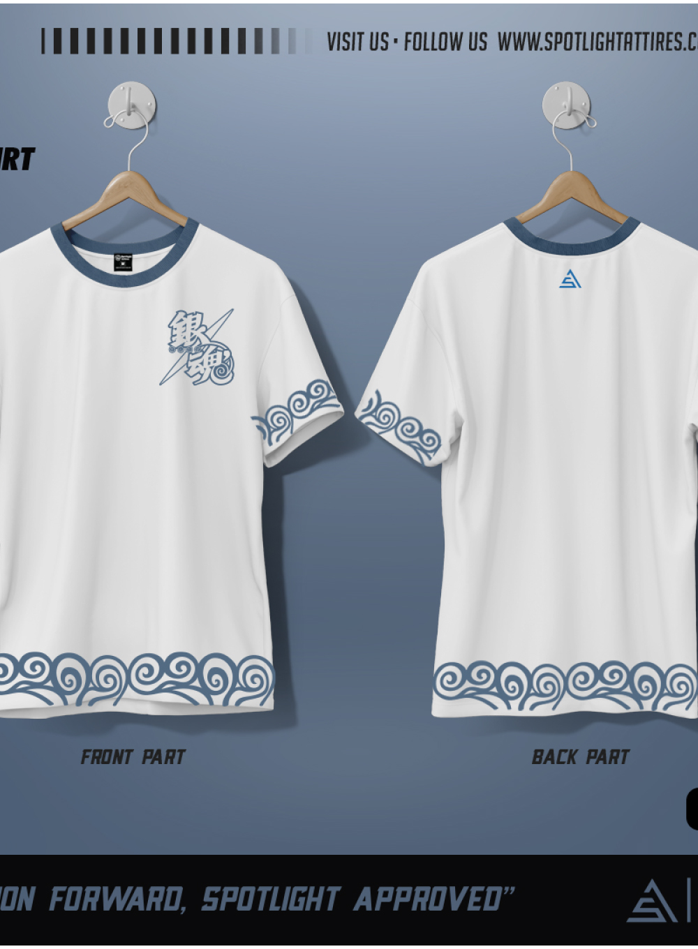 820 - Gintama - Gintoki Kimono Pattern T-Shirt