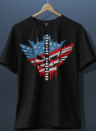 WWE - Cody Rhodes American Nightmare Skull Logo T-Shirt