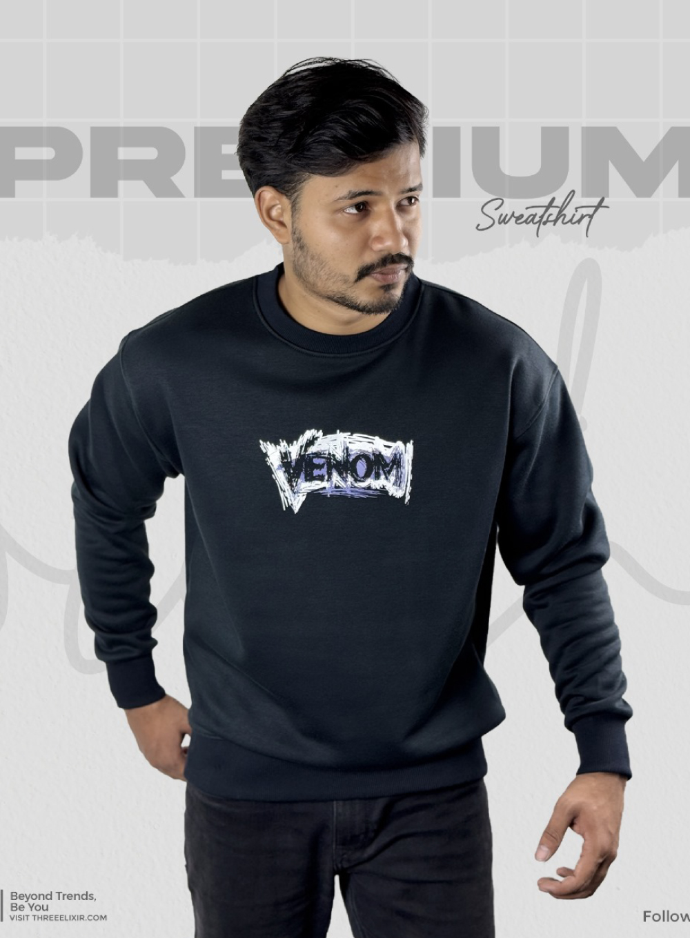 Venom Drop Shoulder Sweatshirt