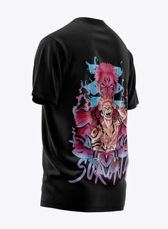 1072 - God of Curses - Sukuna - Jujutsu Kaisen Premium Edition Black T-shirt