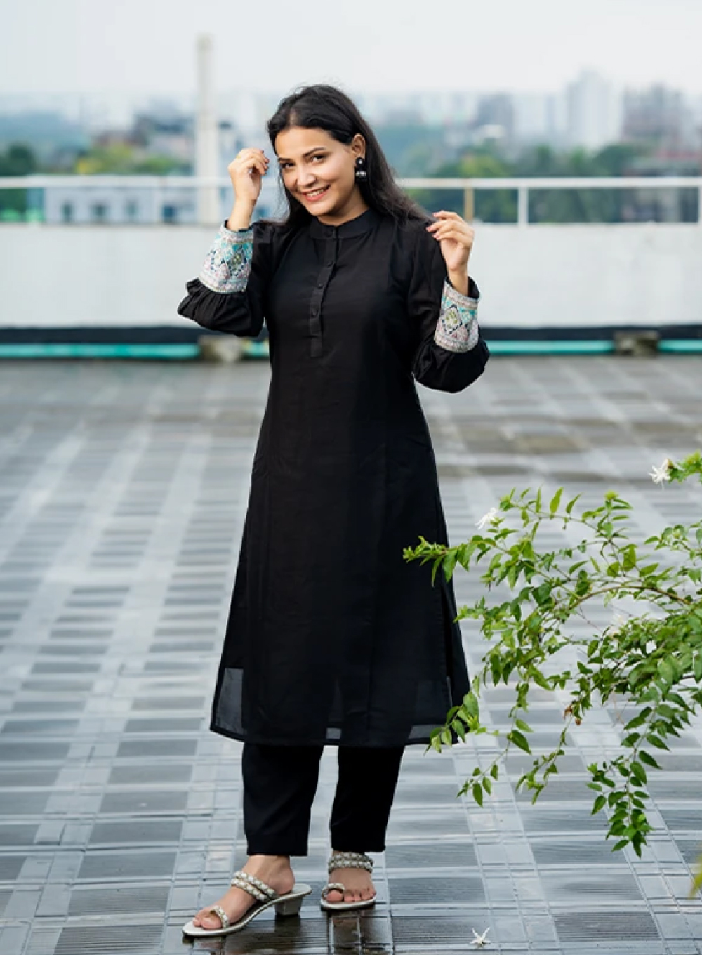 1125 - Stylish Co-ord Set - Black