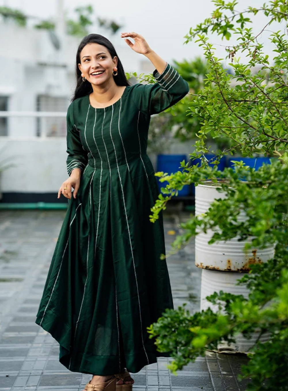1126 - Churidar 2 piece set - Green