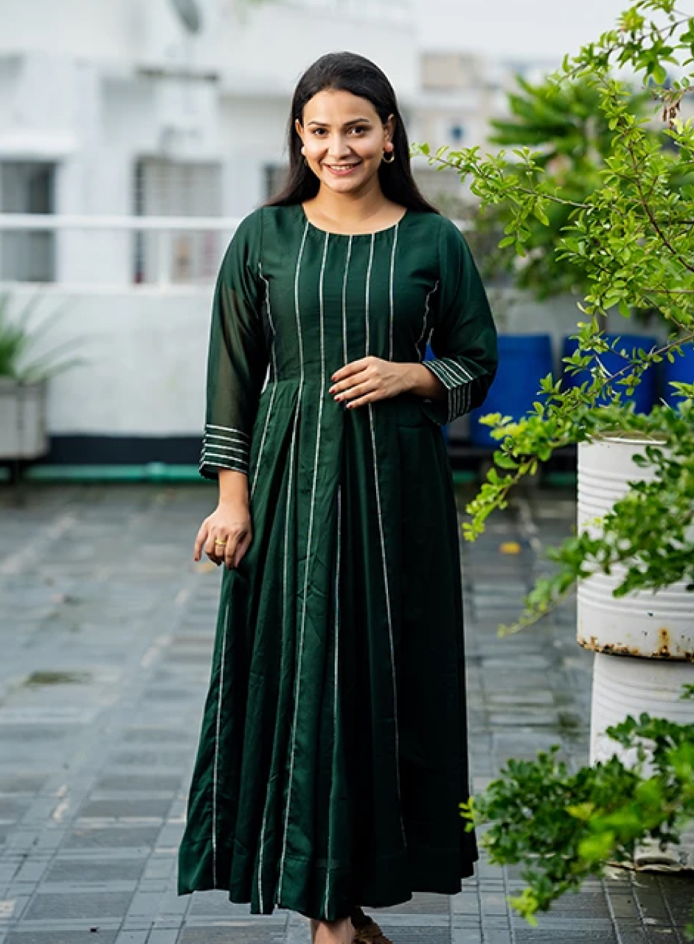 1126 - Churidar 2 piece set - Green