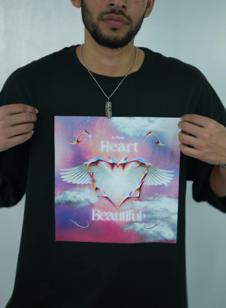680 - Is Your Heart Beautiful | Drop Shoulder T-shirt