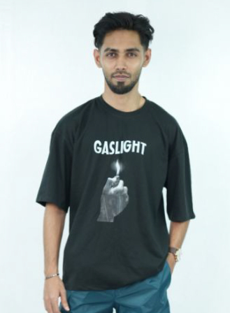 623 - Girl Go Gaslight Him | Drop Shoulder T-shirt