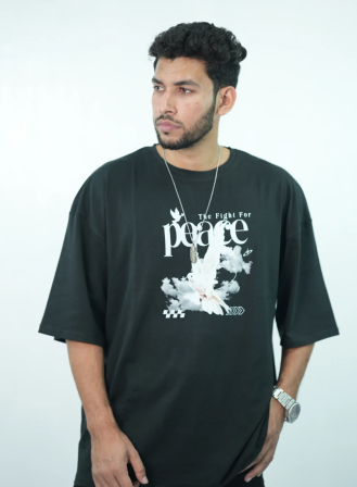 690 - The Fight for Peace | Drop Shoulder T-shirt