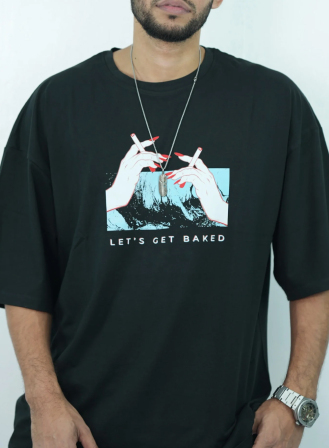682 - Let’s Get Baked | Drop Shoulder T-shirt