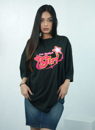 679 - I’m Just a Girl | Drop Shoulder T-shirt