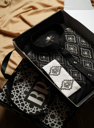 1259 - Jet Black Panjabi