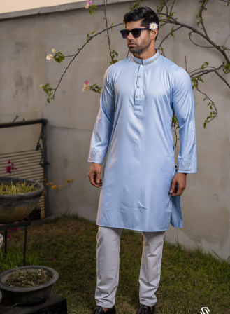 1265 - Urban Attire Panjabi - Sky Blue