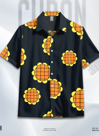 1271 - Luffy One Piece Hawaiian Cuban Collar Shirt