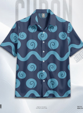 1274 - Zorro Arlong Park One Piece Hawaiian Cuban Collar Shirt